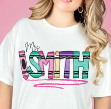 Load image into Gallery viewer, Girl's Crayon Mix Alpha