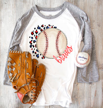 Load image into Gallery viewer, Baseball Half Changeable Leopard Print