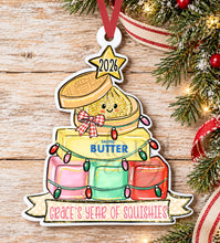 Load image into Gallery viewer, Boy's Squishy Tree Ornament Design - Gold