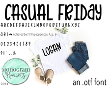 Load image into Gallery viewer, Casual Friday - OTF Font