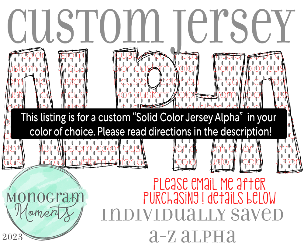 Custom Jersey Alpha