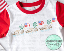 Load image into Gallery viewer, Scribble Patriotic Ducks