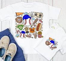 Load image into Gallery viewer, Fun Baseball - Pocket & Back - Royal Blue/Orange