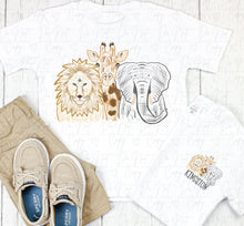 Load image into Gallery viewer, Lion, Giraffe, & Elephant