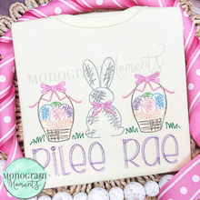 Load image into Gallery viewer, Girl's Scribble Easter Trio- SKETCH EMBROIDERY