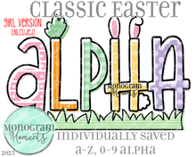 Load image into Gallery viewer, Classic Easter Alpha