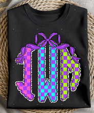 Load image into Gallery viewer, Purple Checker Funky Scallop Mono