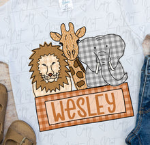 Load image into Gallery viewer, Lion, Giraffe, & Elephant - Pattern