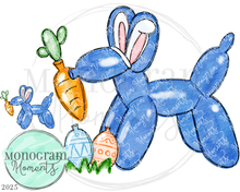 Load image into Gallery viewer, Blue Easter Balloon Dog