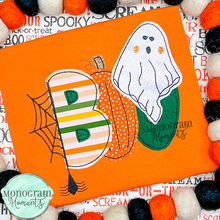 Load image into Gallery viewer, Boo Halloween - BEAN APPLIQUE