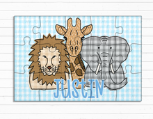 Load image into Gallery viewer, Lion, Giraffe, & Elephant - Pattern