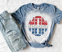 Load image into Gallery viewer, USA Block Scallop Mono