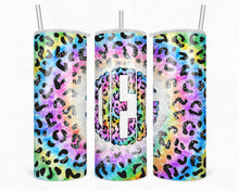 Load image into Gallery viewer, Leopard Rainbow Tie-Dye Scallop Mono