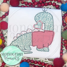 Load image into Gallery viewer, Vday Dino Sweater - BEAN APPLIQUE