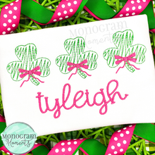 Load image into Gallery viewer, Zaggy Girl's Clover Trio - SKETCH EMBROIDERY