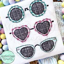 Load image into Gallery viewer, Girl's Sunglasses Trio - BEAN APPLIQUE