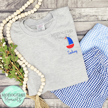Load image into Gallery viewer, Sailboat - MINI FILL EMBROIDERY
