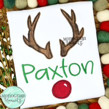 Load image into Gallery viewer, Reindeer Name Plate - BEAN APPLIQUE