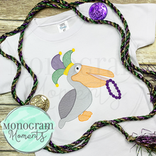 Load image into Gallery viewer, Mardi Gras Pelican- SKETCH EMBROIDERY