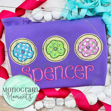 Load image into Gallery viewer, Doughnuts Trio - BEAN APPLIQUE