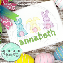 Load image into Gallery viewer, Bunny Tail Trio - SKETCH EMBROIDERY