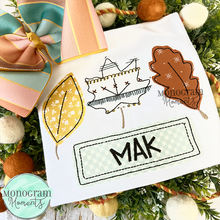 Load image into Gallery viewer, Leaves Trio- BEAN APPLIQUE