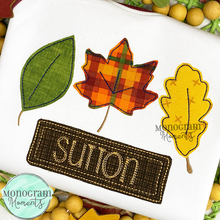 Load image into Gallery viewer, Leaves Trio- BEAN APPLIQUE