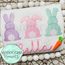 Load image into Gallery viewer, Bunny Tail Trio - SKETCH EMBROIDERY