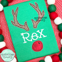 Load image into Gallery viewer, Reindeer Name Plate - BEAN APPLIQUE