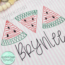 Load image into Gallery viewer, Zaggy Watermelon - SKETCH EMBROIDERY