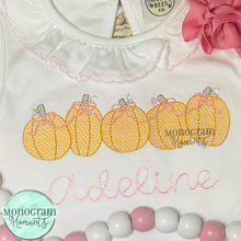 Load image into Gallery viewer, Girl's Pumpkin Row- SKETCH EMBROIDERY
