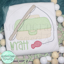 Load image into Gallery viewer, Fishing Tackle Box - SKETCH EMBROIDERY