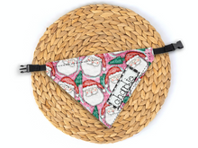 Load image into Gallery viewer, Pink Santa Dog Bandana