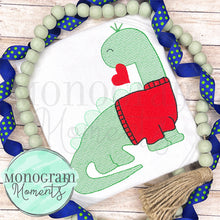 Load image into Gallery viewer, Vday Dino Sweater - SKETCH EMBROIDERY
