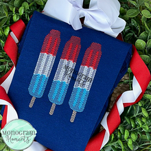 Load image into Gallery viewer, RWB Popsicles - SKETCH EMBROIDERY