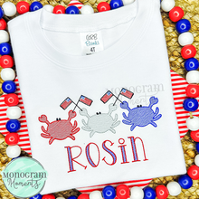 Load image into Gallery viewer, USA Crabs- SKETCH EMBROIDERY