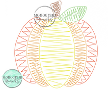 Load image into Gallery viewer, Zaggy Pumpkin-SKETCH EMBROIDERY