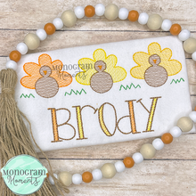 Load image into Gallery viewer, Turkey Trio - SKETCH EMBROIDERY
