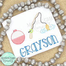 Load image into Gallery viewer, Fishing Trio - SKETCH EMBROIDERY