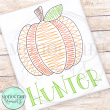 Load image into Gallery viewer, Zaggy Pumpkin (1 Color Outline) - SKETCH EMBROIDERY