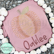 Load image into Gallery viewer, Zaggy Pumpkin-SKETCH EMBROIDERY