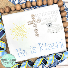 Load image into Gallery viewer, Zaggy Sun, Cross, Lamb - SKETCH EMBROIDERY