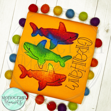 Load image into Gallery viewer, Shark Stacked Trio - BEAN APPLIQUE