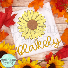Load image into Gallery viewer, Sunflower - SKETCH EMBROIDERY