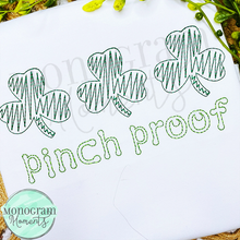 Load image into Gallery viewer, Zaggy Clover Trio - SKETCH EMBROIDERY