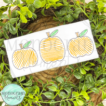 Load image into Gallery viewer, Zaggy Pumpkin Trio - SKETCH EMBROIDERY