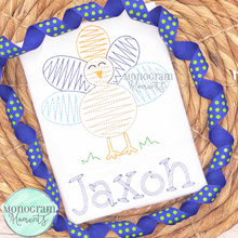Load image into Gallery viewer, Zaggy Turkey - SKETCH EMBROIDERY