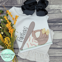 Load image into Gallery viewer, Girl's Baseball Things - SKETCH EMBROIDERY