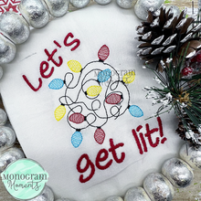 Load image into Gallery viewer, Jumbled Christmas Lights - SKETCH EMBROIDERY