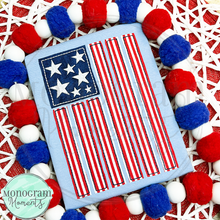 Load image into Gallery viewer, Vertical American Flag - BEAN APPLIQUE
